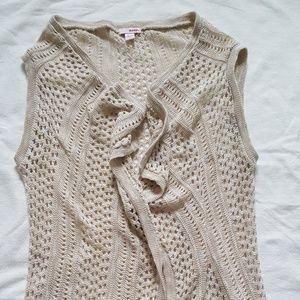 Open Crocheted Lace vest